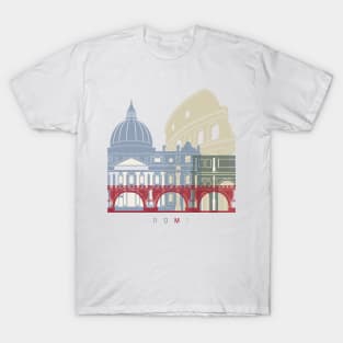 Rome skyline poster T-Shirt